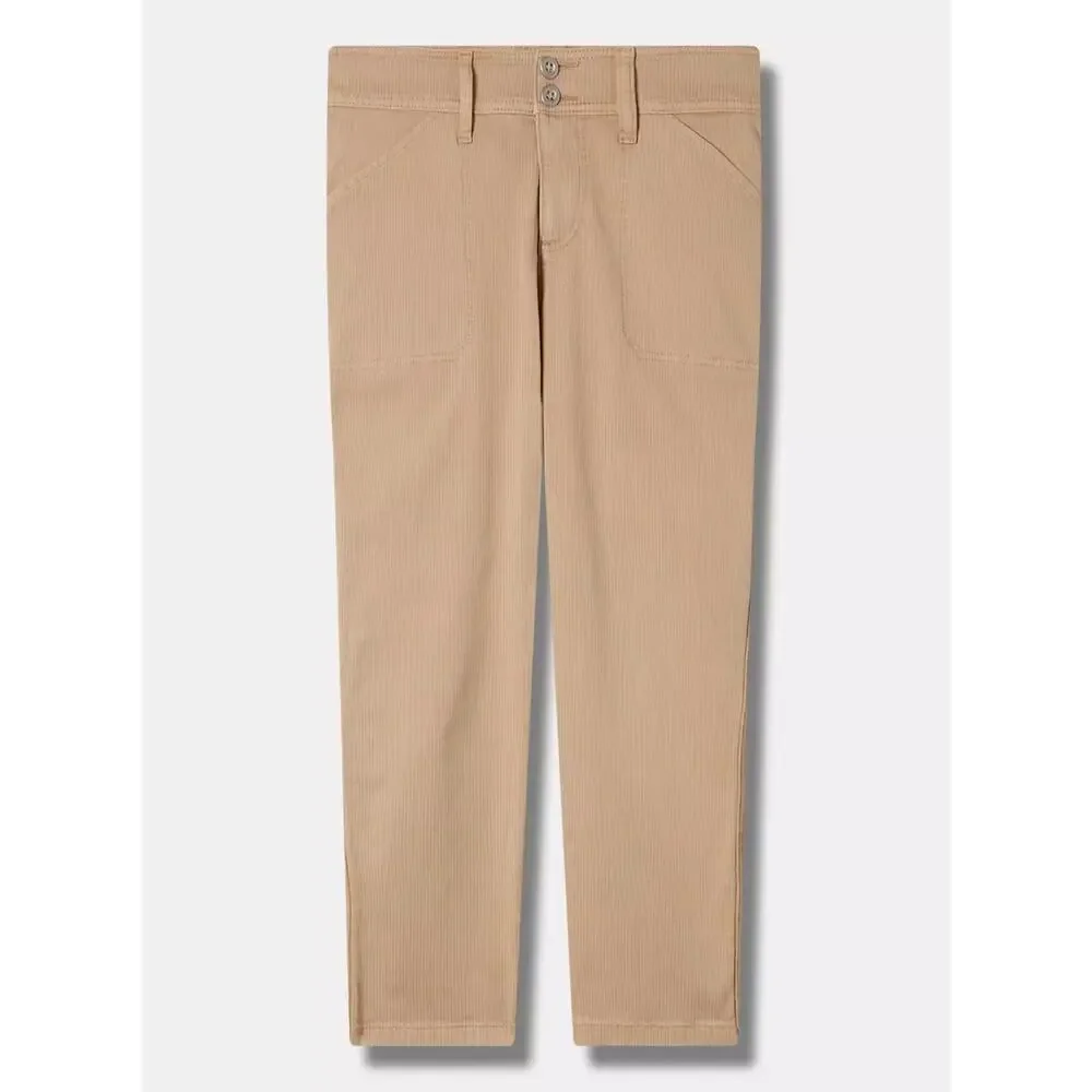 Torrid Crop Aviator Skinny Stretch Twill Mid-Rise Pant